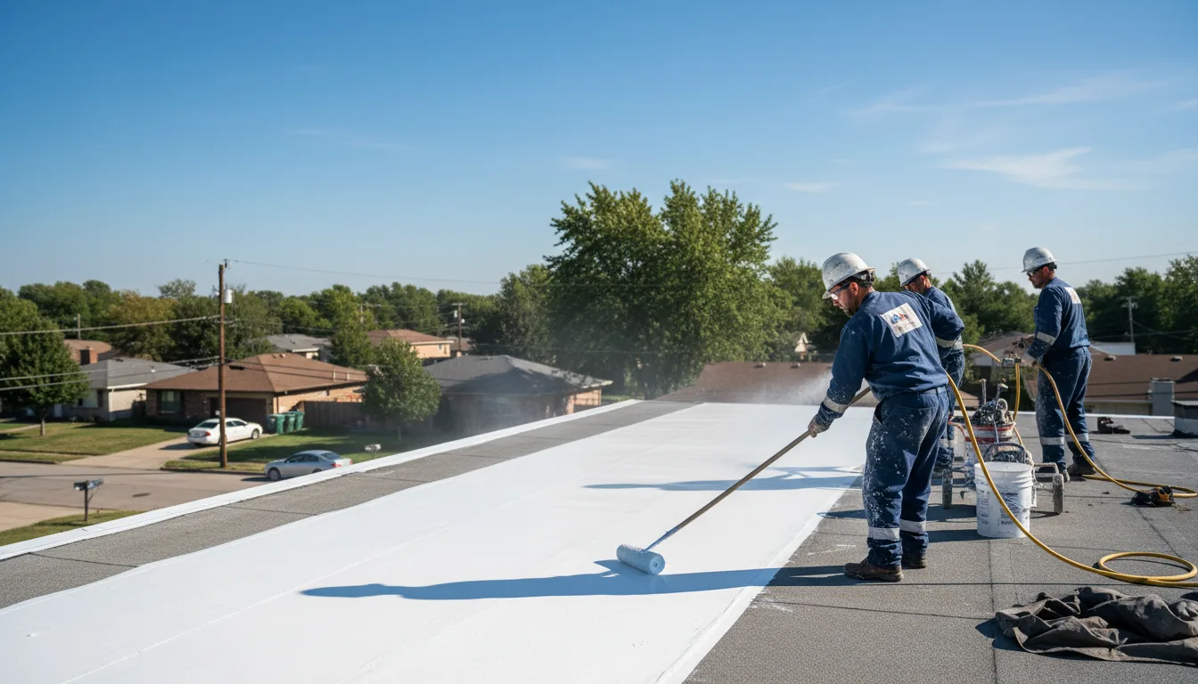 Commercial roof coating in Markleville, IN near me